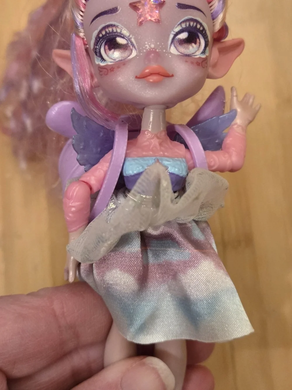Set Of 7 Assorted Brands Colorful Themed Dolls Pink Purple Rainbow Collectable